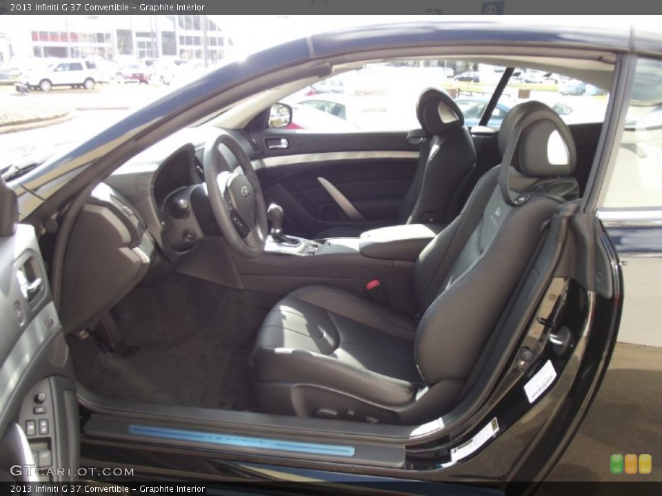 Graphite Interior Front Seat for the 2013 Infiniti G 37 Convertible #74564379