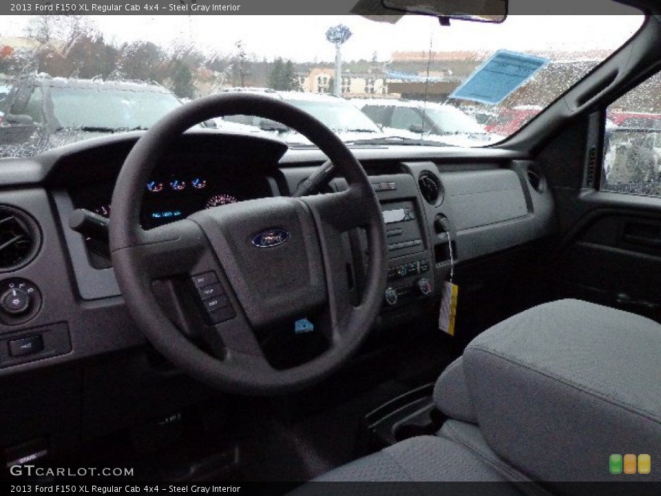 Steel Gray Interior Dashboard for the 2013 Ford F150 XL Regular Cab 4x4 #74565369