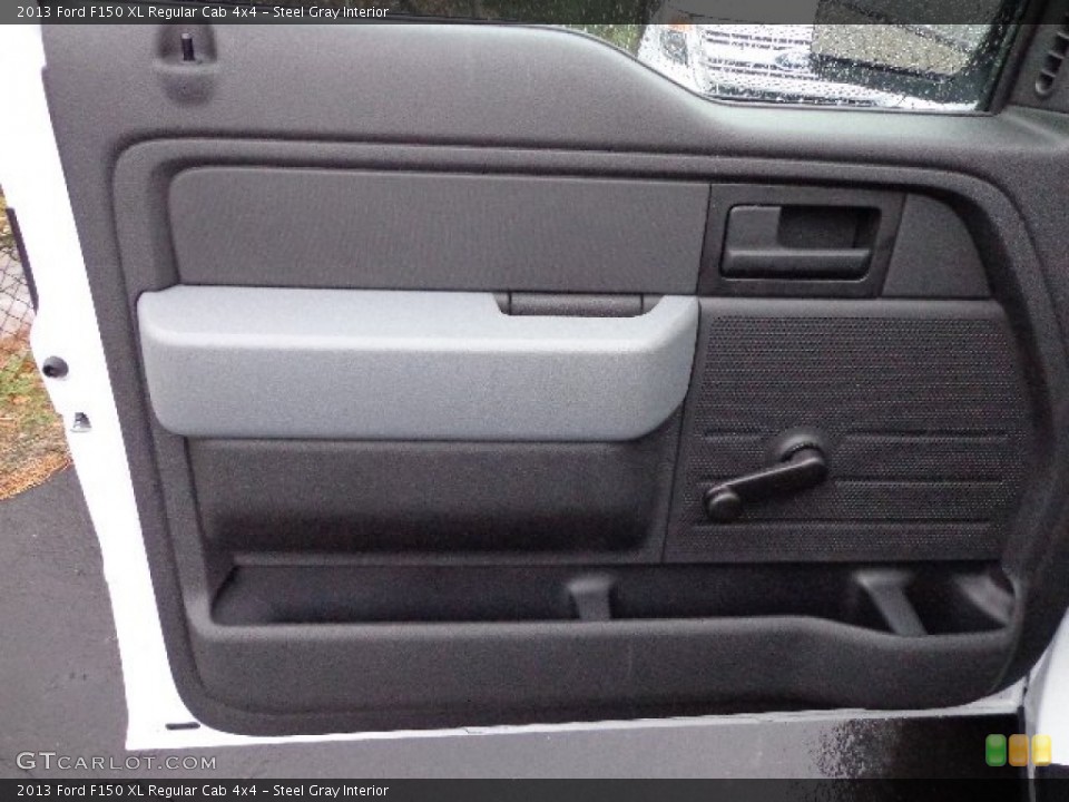 Steel Gray Interior Door Panel for the 2013 Ford F150 XL Regular Cab 4x4 #74565374