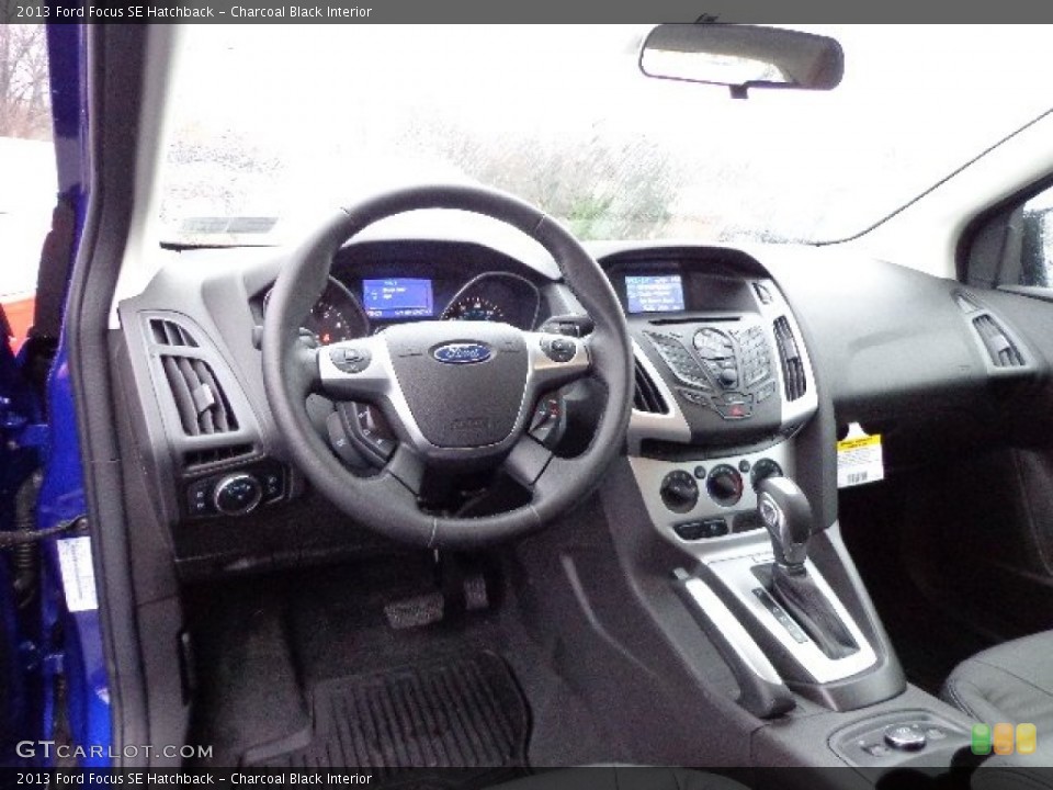Charcoal Black Interior Dashboard for the 2013 Ford Focus SE Hatchback #74565849