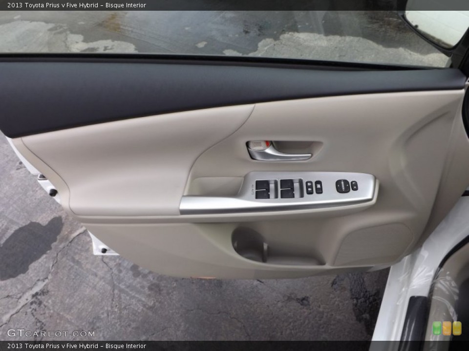 Bisque Interior Door Panel for the 2013 Toyota Prius v Five Hybrid #74566554