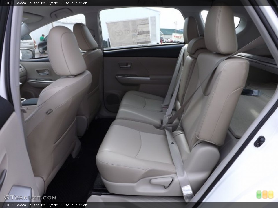 Bisque Interior Rear Seat for the 2013 Toyota Prius v Five Hybrid #74566560