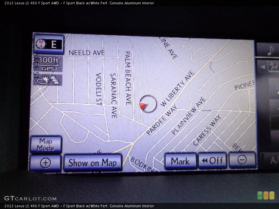 F Sport Black w/White Perf. Genuine Aluminum Interior Navigation for the 2013 Lexus LS 460 F Sport AWD #74567354