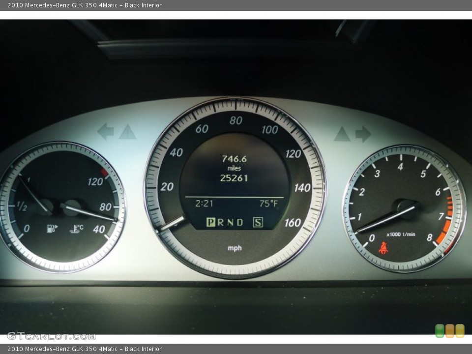 Black Interior Gauges for the 2010 Mercedes-Benz GLK 350 4Matic #74567786