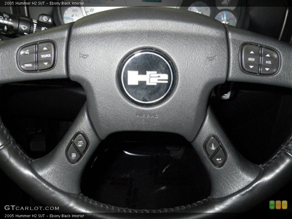 Ebony Black Interior Controls for the 2005 Hummer H2 SUT #74568311