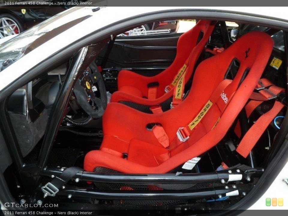 Nero (Black) Interior Front Seat for the 2011 Ferrari 458 Challenge #74569832