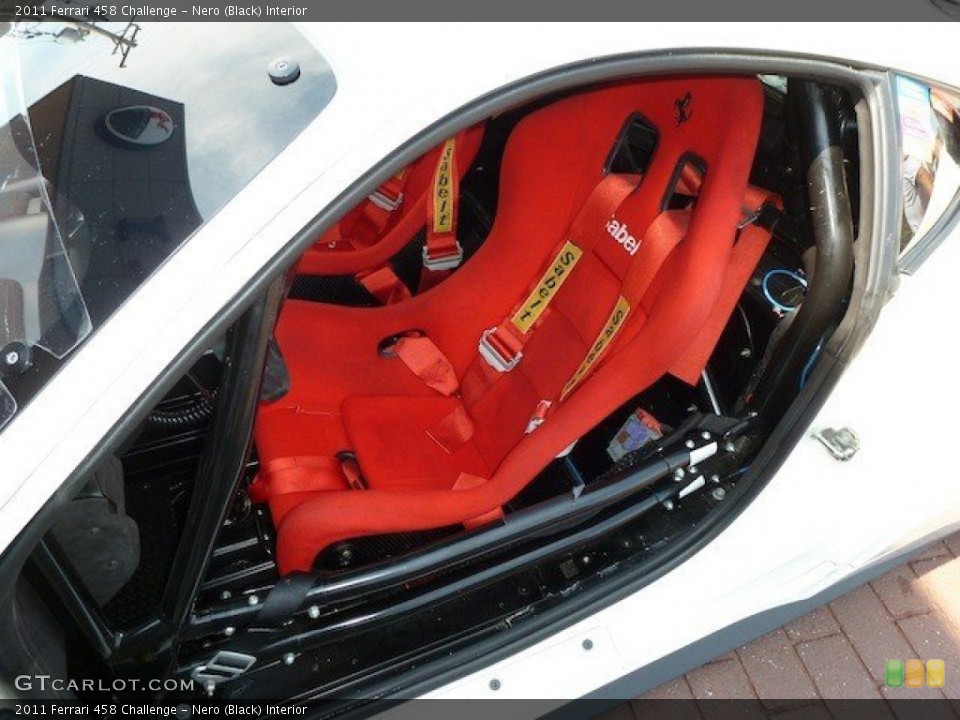 Nero (Black) Interior Front Seat for the 2011 Ferrari 458 Challenge #74569850
