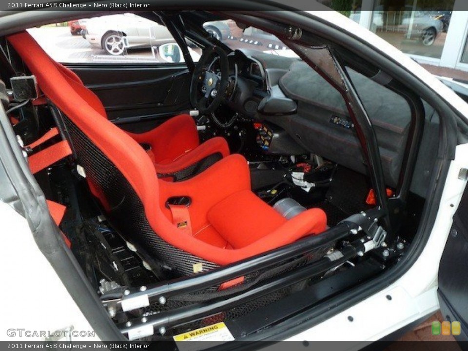 Nero (Black) Interior Photo for the 2011 Ferrari 458 Challenge #74569949