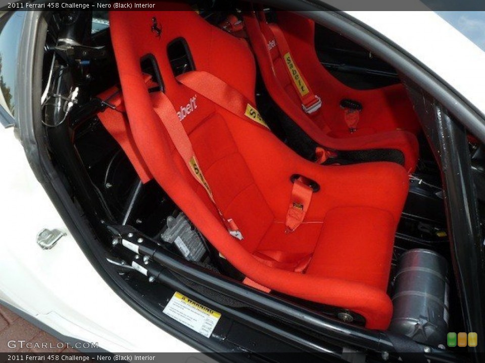 Nero (Black) Interior Photo for the 2011 Ferrari 458 Challenge #74569975
