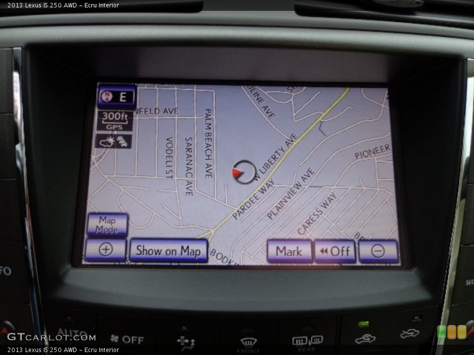 Ecru Interior Navigation for the 2013 Lexus IS 250 AWD #74571352