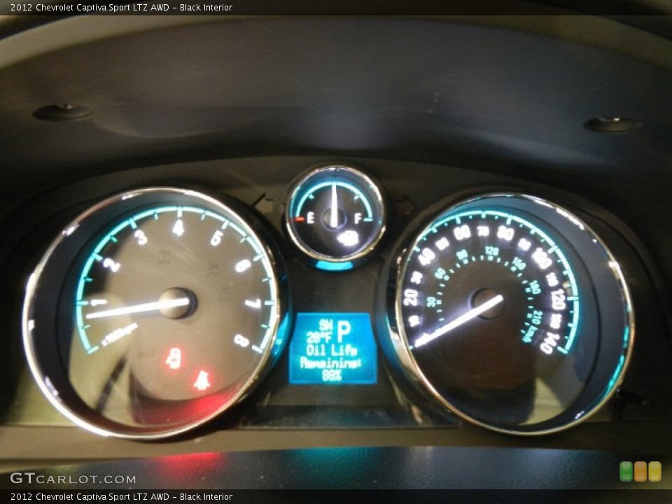 Black Interior Gauges for the 2012 Chevrolet Captiva Sport LTZ AWD #74571896