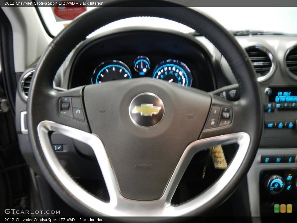 Black Interior Steering Wheel for the 2012 Chevrolet Captiva Sport LTZ AWD #74571899
