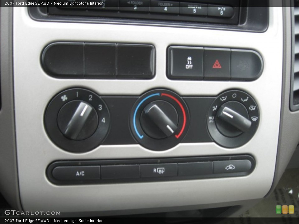 Medium Light Stone Interior Controls for the 2007 Ford Edge SE AWD #74573513