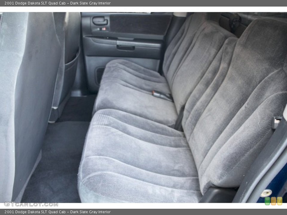 Dark Slate Gray Interior Rear Seat for the 2001 Dodge Dakota SLT Quad Cab #74573865