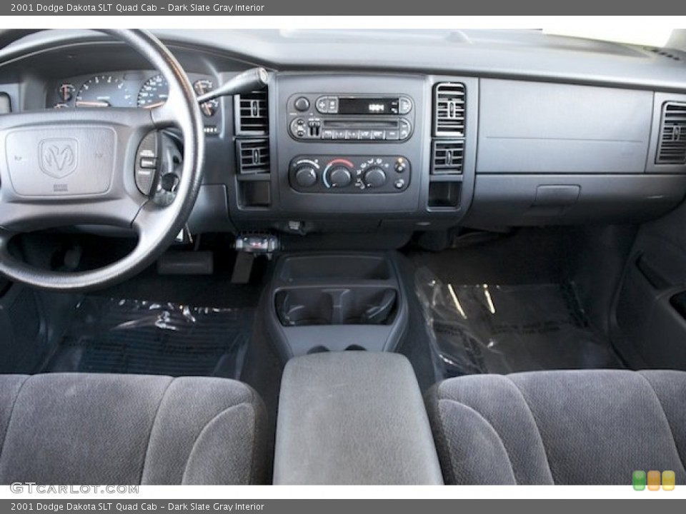 Dark Slate Gray Interior Dashboard for the 2001 Dodge Dakota SLT Quad Cab #74573886