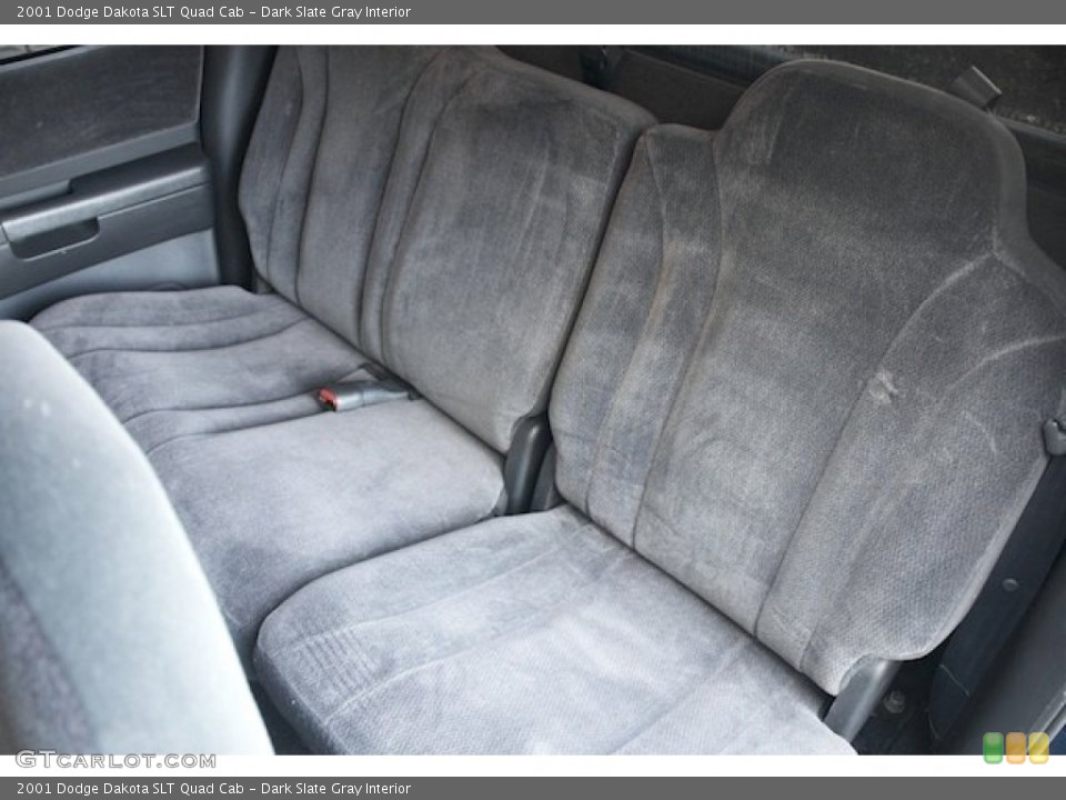 Dark Slate Gray Interior Rear Seat for the 2001 Dodge Dakota SLT Quad Cab #74574129
