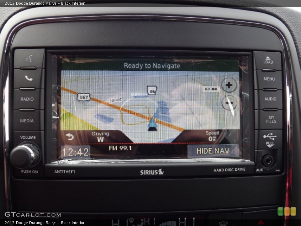 Black Interior Navigation for the 2013 Dodge Durango Rallye #74574649
