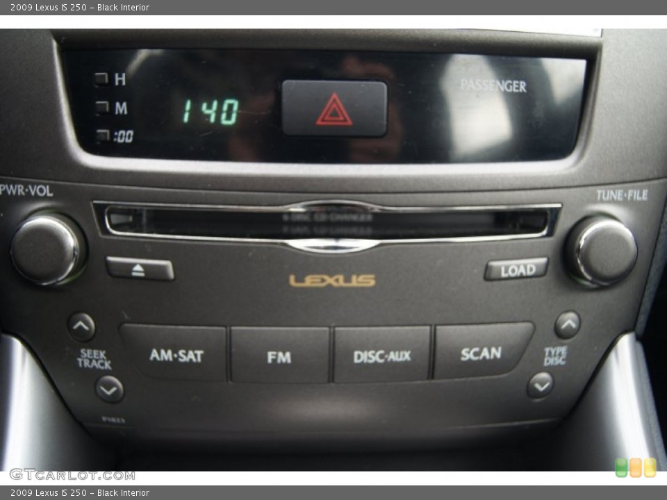 Black Interior Audio System for the 2009 Lexus IS 250 #74575245