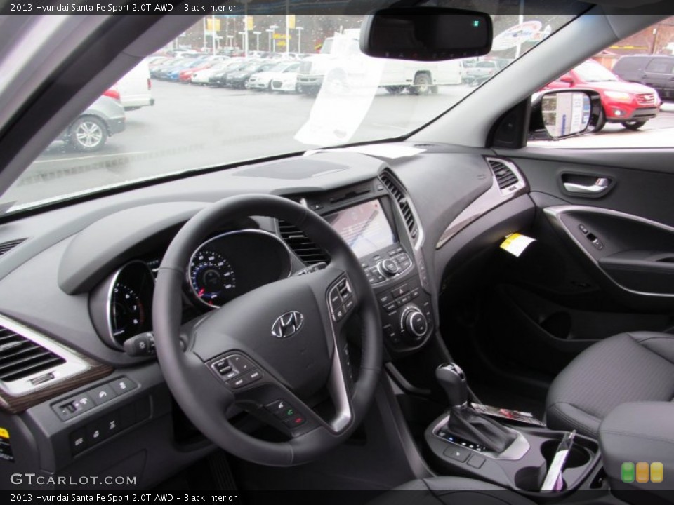 Black Interior Dashboard for the 2013 Hyundai Santa Fe Sport 2.0T AWD #74575475