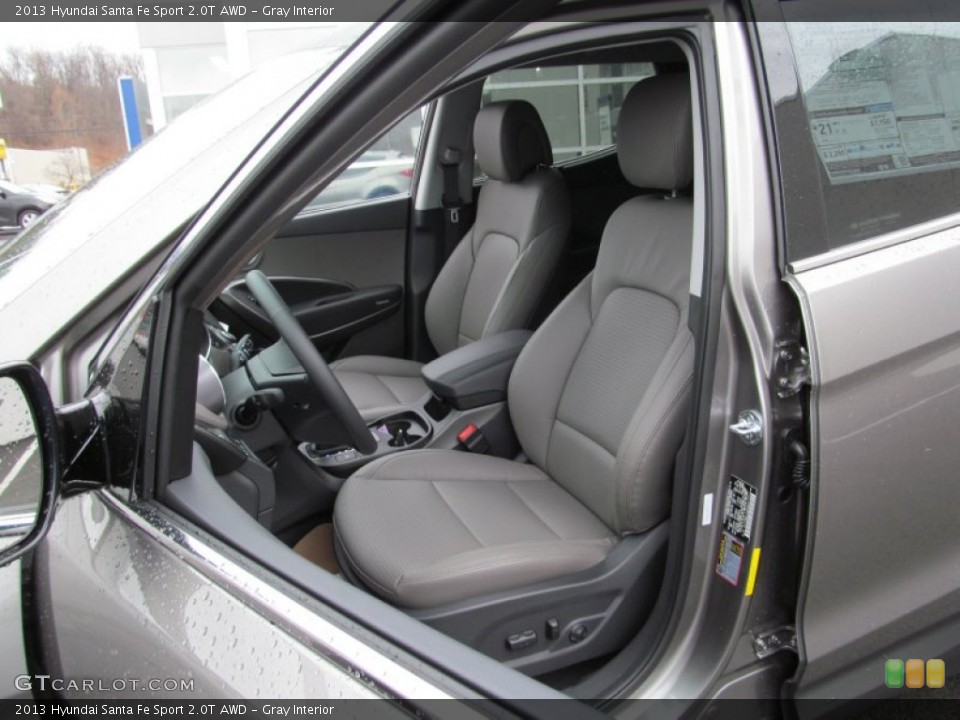 Gray Interior Front Seat for the 2013 Hyundai Santa Fe Sport 2.0T AWD #74575778