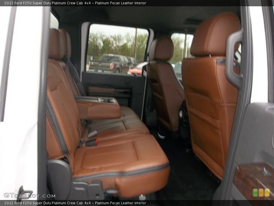 Platinum Pecan Leather Interior Rear Seat for the 2013 Ford F250 Super Duty Platinum Crew Cab 4x4 #74576309