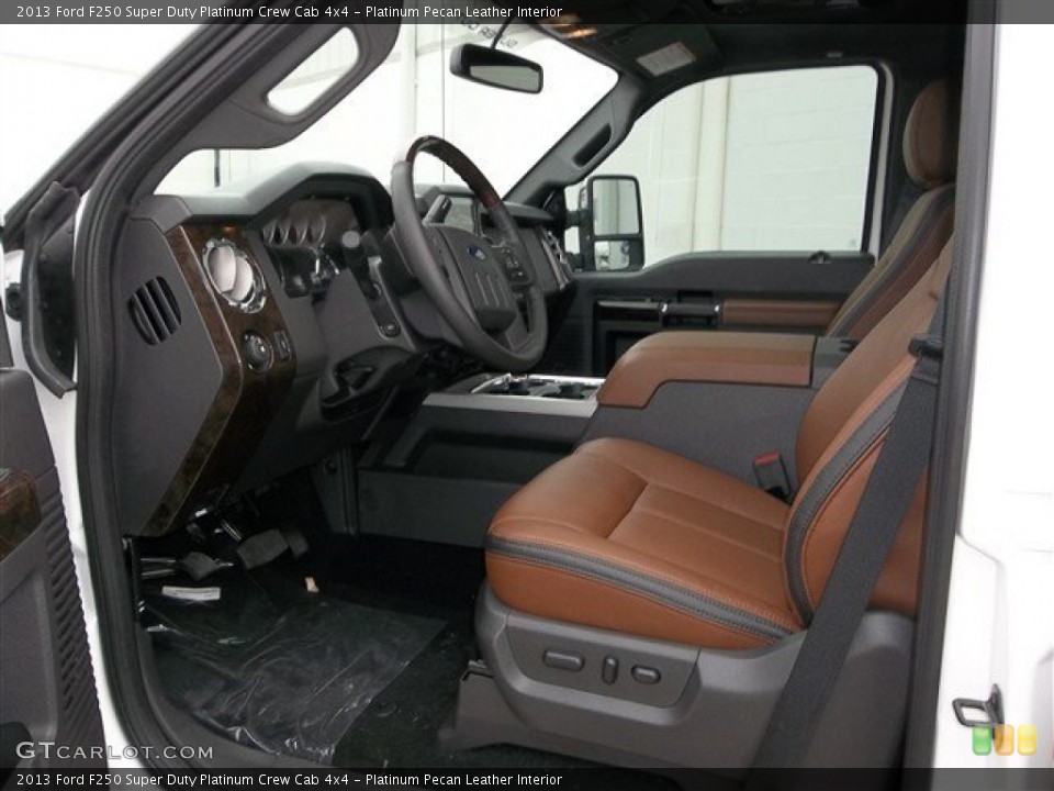 Platinum Pecan Leather Interior Photo for the 2013 Ford F250 Super Duty Platinum Crew Cab 4x4 #74576483