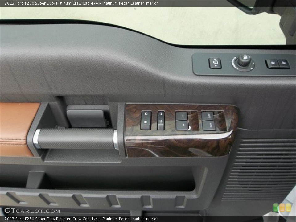 Platinum Pecan Leather Interior Door Panel for the 2013 Ford F250 Super Duty Platinum Crew Cab 4x4 #74576507