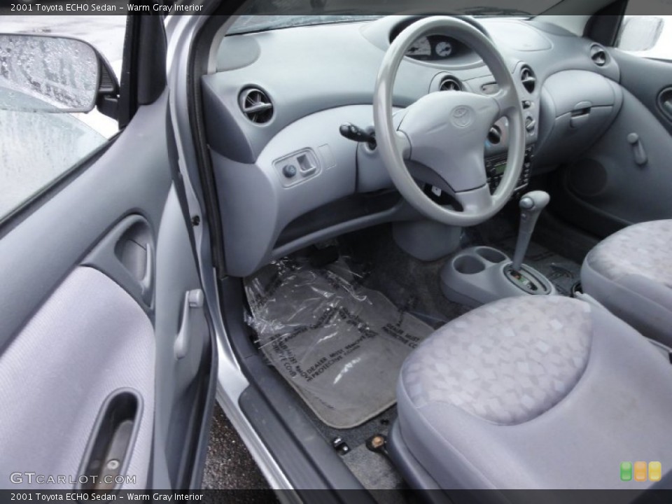 Warm Gray 2001 Toyota ECHO Interiors