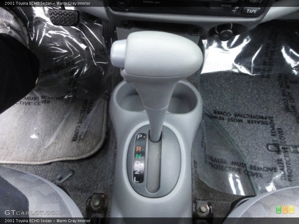 Warm Gray Interior Transmission for the 2001 Toyota ECHO Sedan #74577106