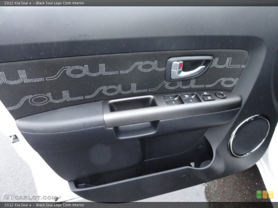 Black Soul Logo Cloth Interior Door Panel for the 2012 Kia Soul + #74577442