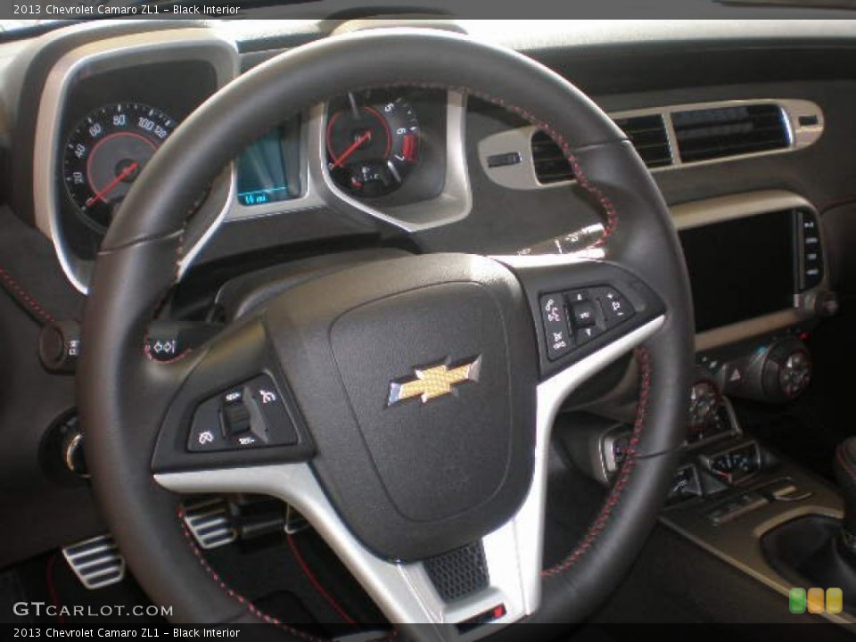 Black Interior Steering Wheel for the 2013 Chevrolet Camaro ZL1 #74577638
