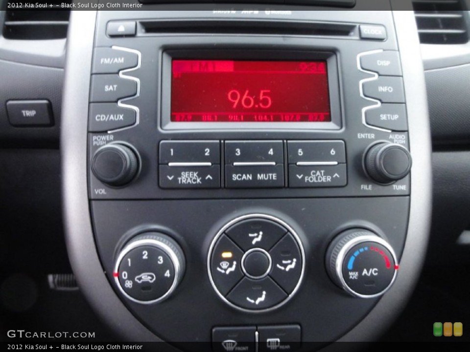 Black Soul Logo Cloth Interior Controls for the 2012 Kia Soul + #74577705