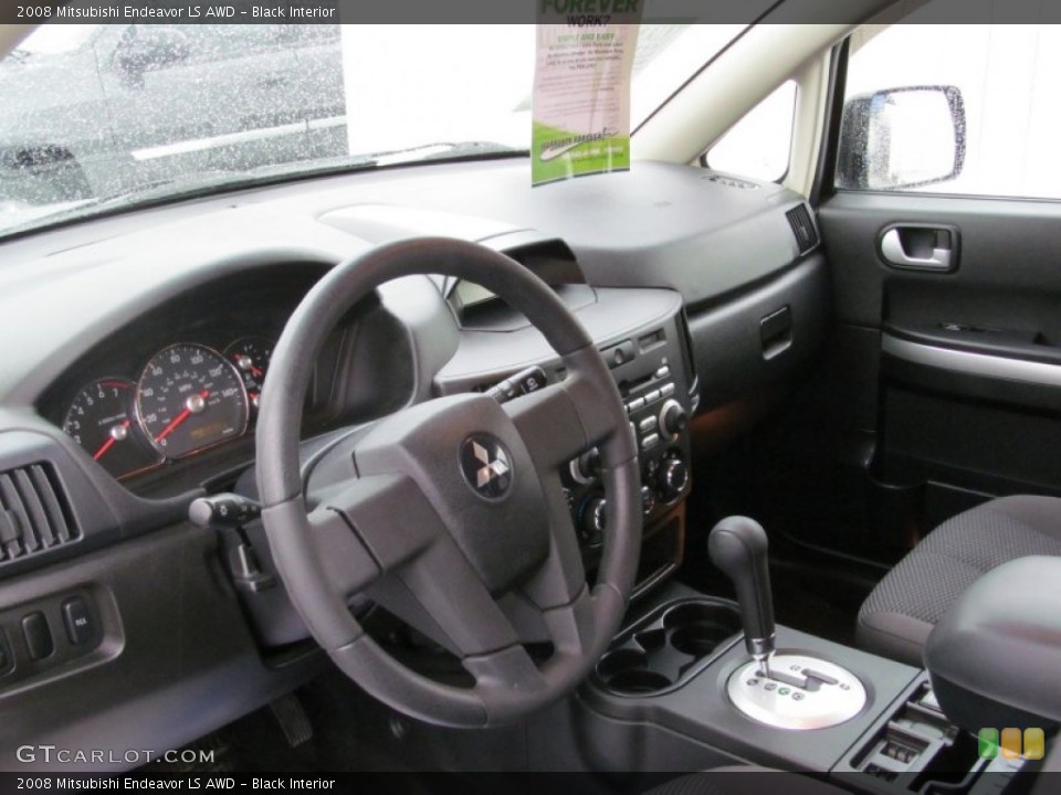 Black Interior Dashboard for the 2008 Mitsubishi Endeavor LS AWD #74578553
