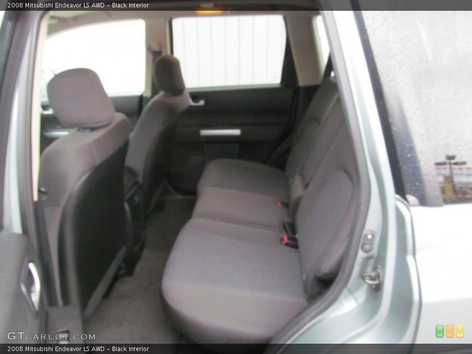 Black Interior Rear Seat for the 2008 Mitsubishi Endeavor LS AWD #74578646
