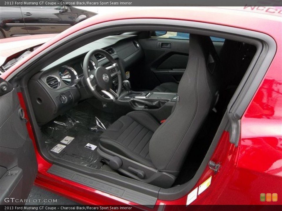 Charcoal Black/Recaro Sport Seats Interior Photo for the 2013 Ford Mustang GT Coupe #74578930
