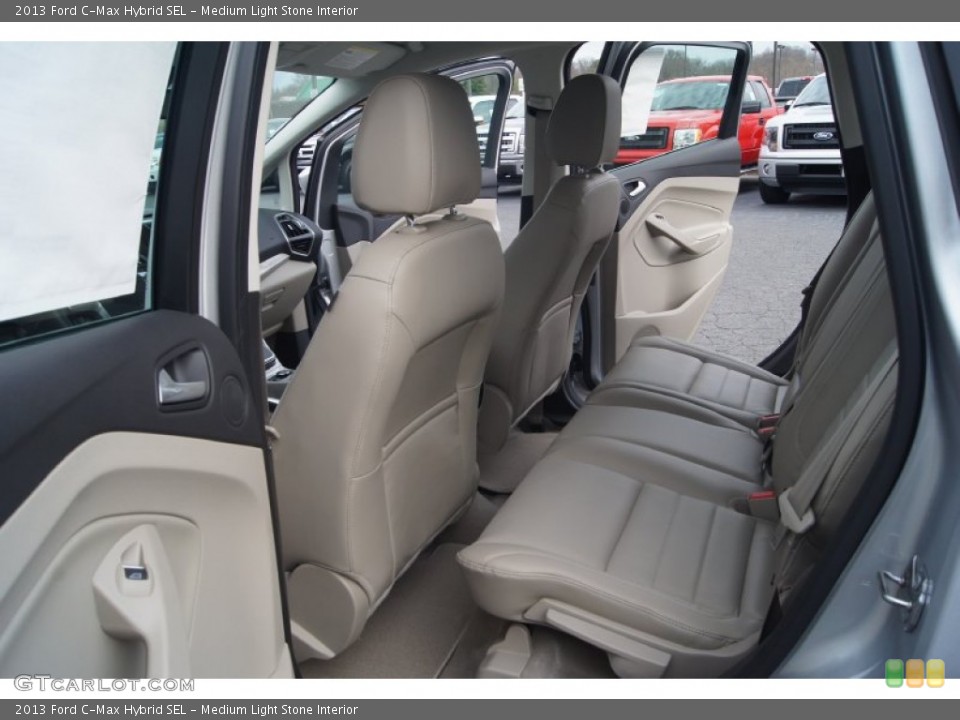 Medium Light Stone Interior Rear Seat for the 2013 Ford C-Max Hybrid SEL #74582128