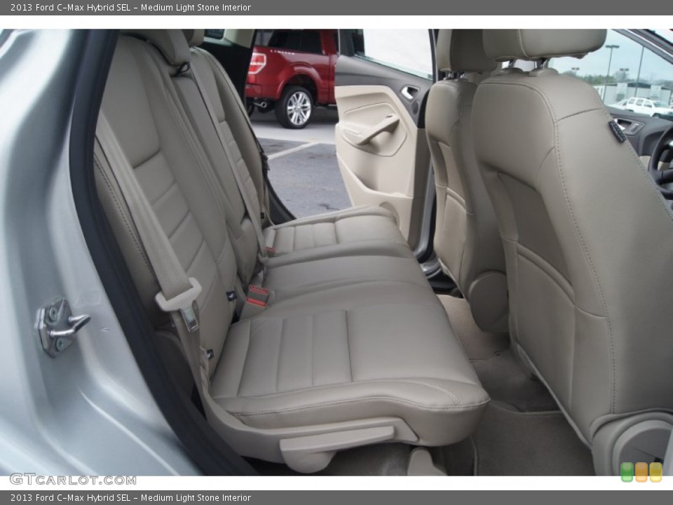 Medium Light Stone Interior Rear Seat for the 2013 Ford C-Max Hybrid SEL #74582212