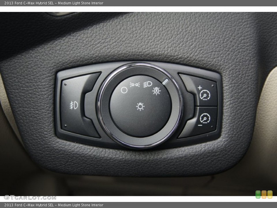 Medium Light Stone Interior Controls for the 2013 Ford C-Max Hybrid SEL #74582441