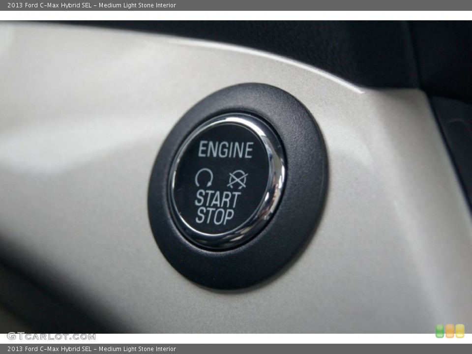 Medium Light Stone Interior Controls for the 2013 Ford C-Max Hybrid SEL #74582603