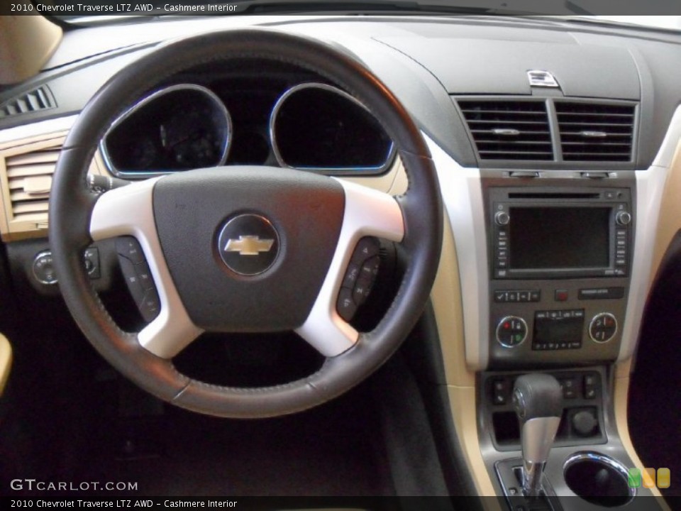 Cashmere Interior Dashboard for the 2010 Chevrolet Traverse LTZ AWD #74582618