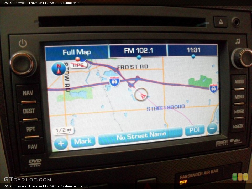 Cashmere Interior Navigation for the 2010 Chevrolet Traverse LTZ AWD #74582657