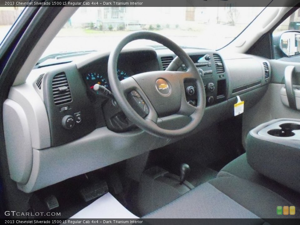 Dark Titanium Interior Dashboard for the 2013 Chevrolet Silverado 1500 LS Regular Cab 4x4 #74582734