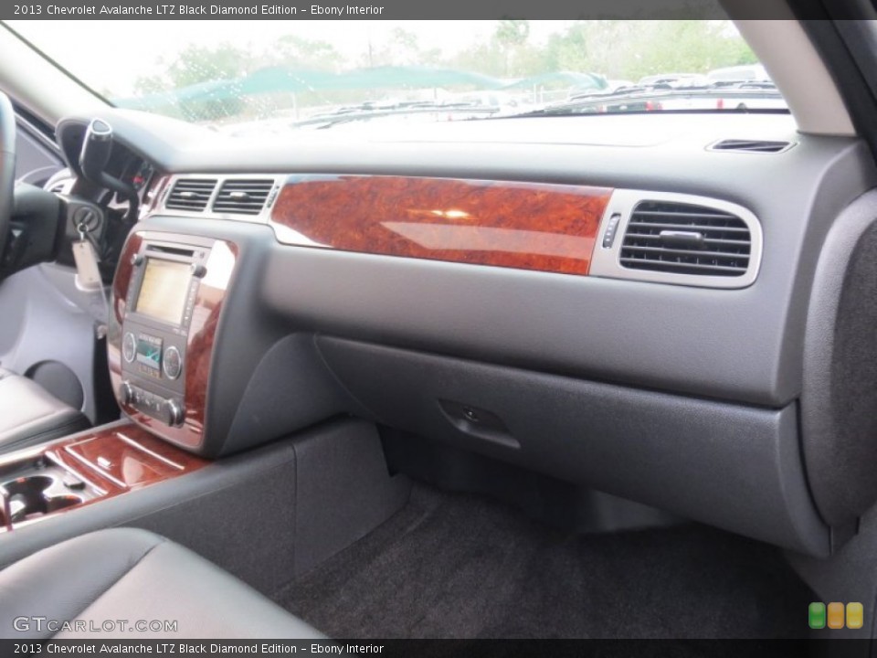 Ebony Interior Dashboard for the 2013 Chevrolet Avalanche LTZ Black Diamond Edition #74582880