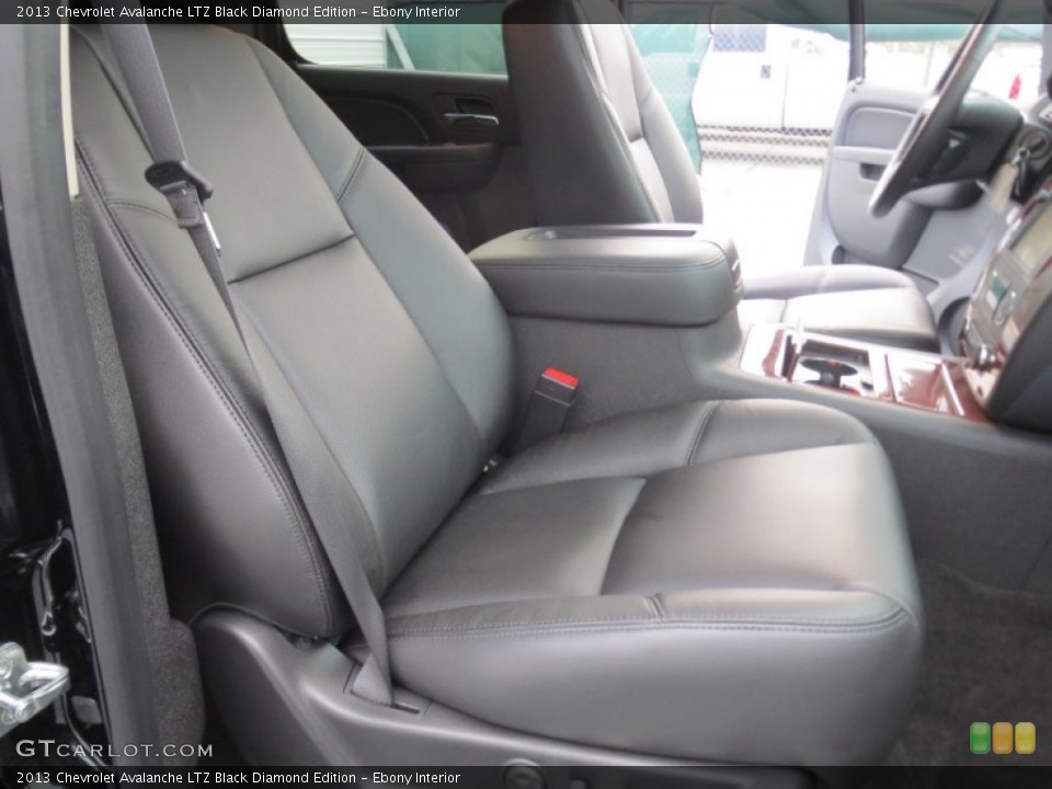Ebony Interior Front Seat for the 2013 Chevrolet Avalanche LTZ Black Diamond Edition #74582898