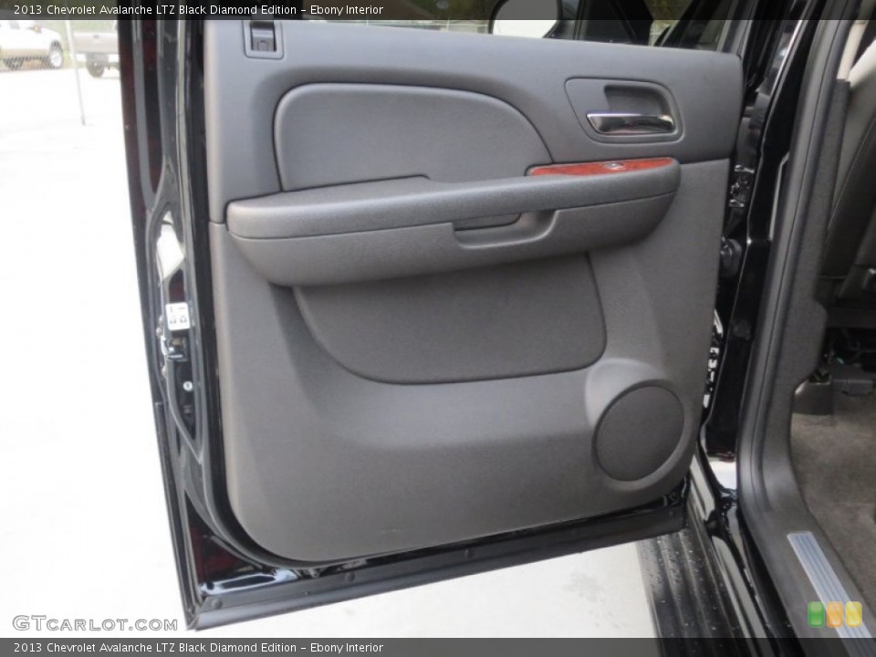 Ebony Interior Door Panel for the 2013 Chevrolet Avalanche LTZ Black Diamond Edition #74582978
