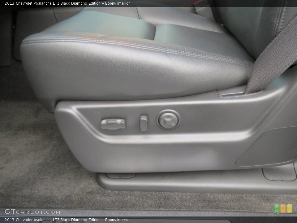 Ebony Interior Front Seat for the 2013 Chevrolet Avalanche LTZ Black Diamond Edition #74583099