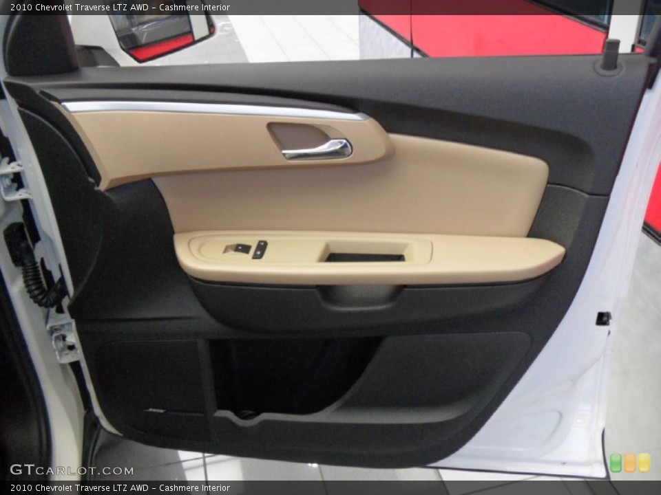Cashmere Interior Door Panel for the 2010 Chevrolet Traverse LTZ AWD #74583191