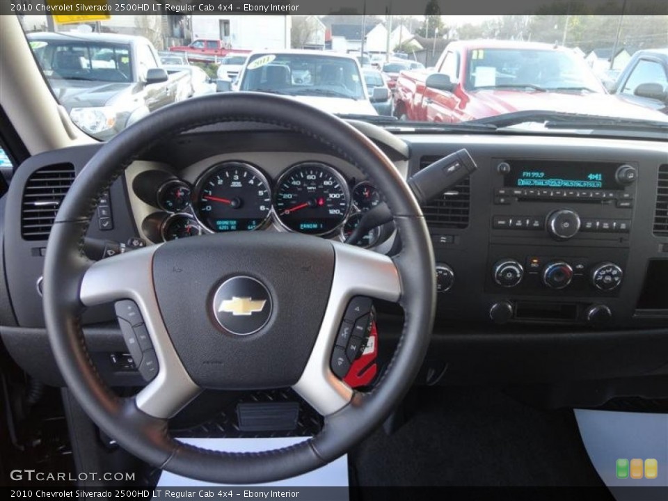 Ebony Interior Dashboard for the 2010 Chevrolet Silverado 2500HD LT Regular Cab 4x4 #74583959
