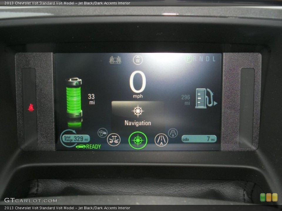 Jet Black/Dark Accents Interior Gauges for the 2013 Chevrolet Volt  #74584040