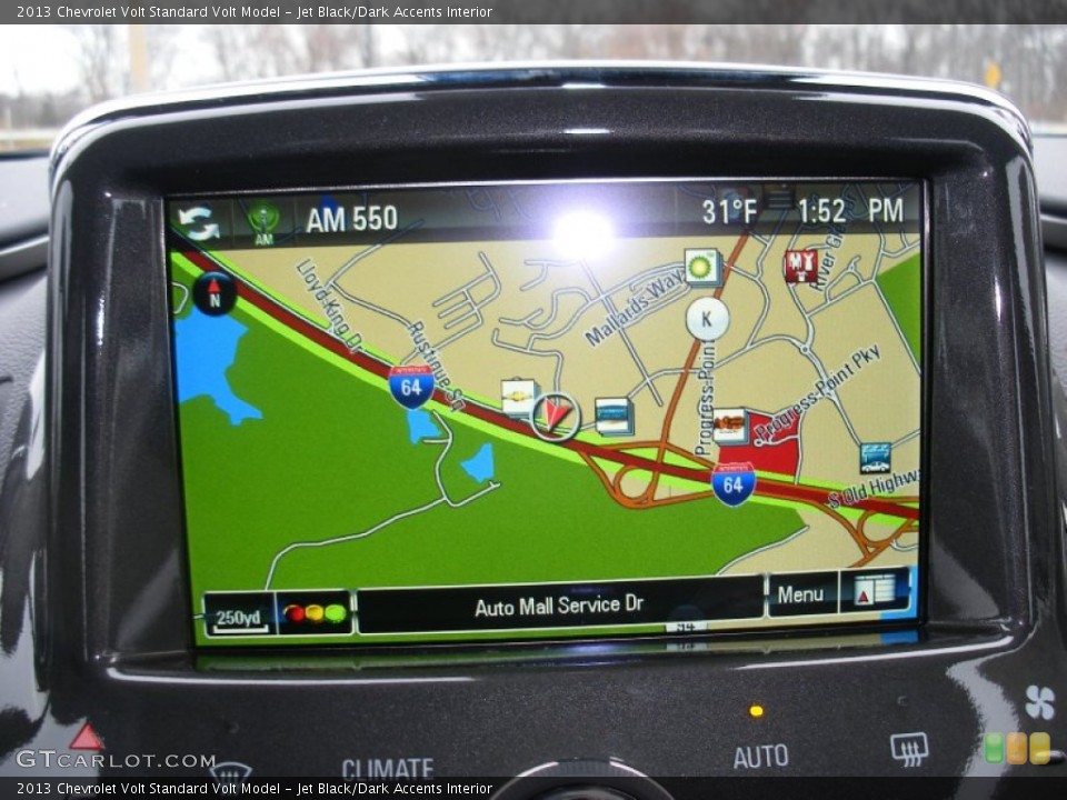 Jet Black/Dark Accents Interior Navigation for the 2013 Chevrolet Volt  #74584157
